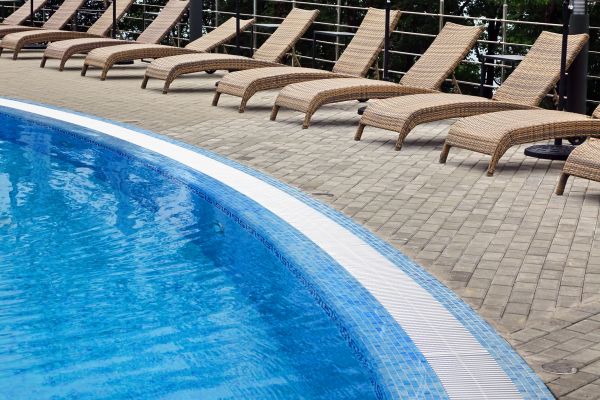 Poolside Hardscaping in Murrieta